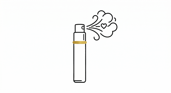 Outline of a lighter with smoke and heart symbol on a white background